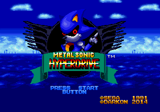Metal Sonic Hyperdrive Title Screen